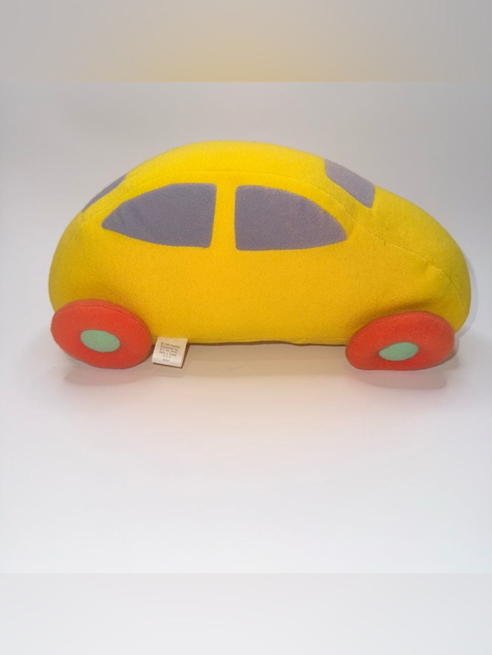 1983 Graphics International Inc Made In Taiwan R.O.C 11 Inch Yellow Car Plush